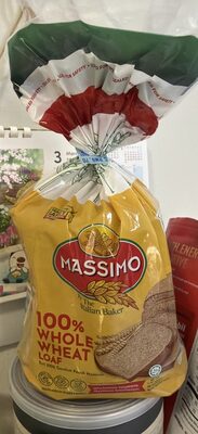 Massimo 100% whole wheat loaf 400g