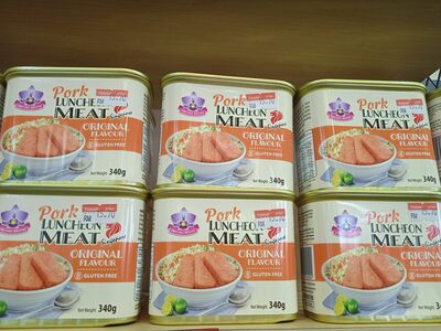 Orchid brand pork luncheon meat original 340g