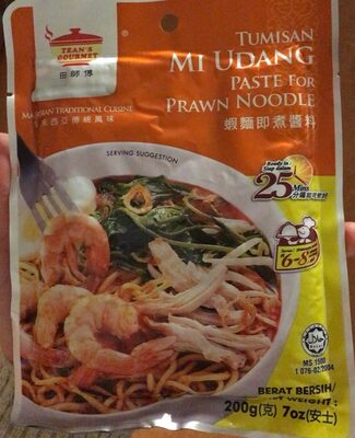 Tean's gourmet tumisan mi udang 200g