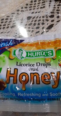 HURIX'S licorice drops with honey fresh 2.5g
