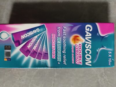 Gaviscon double action fast soothing relief 5 x 10ml