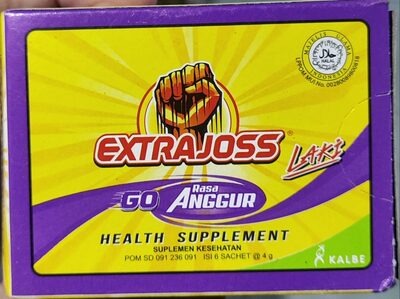 Extra joss Go rasa anggur 6 sachets x 4g