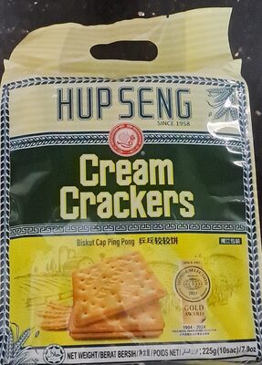 Hup seng cream crackers 225g (10 sac)