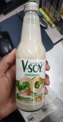 V-soy soya bean milk original 300ml