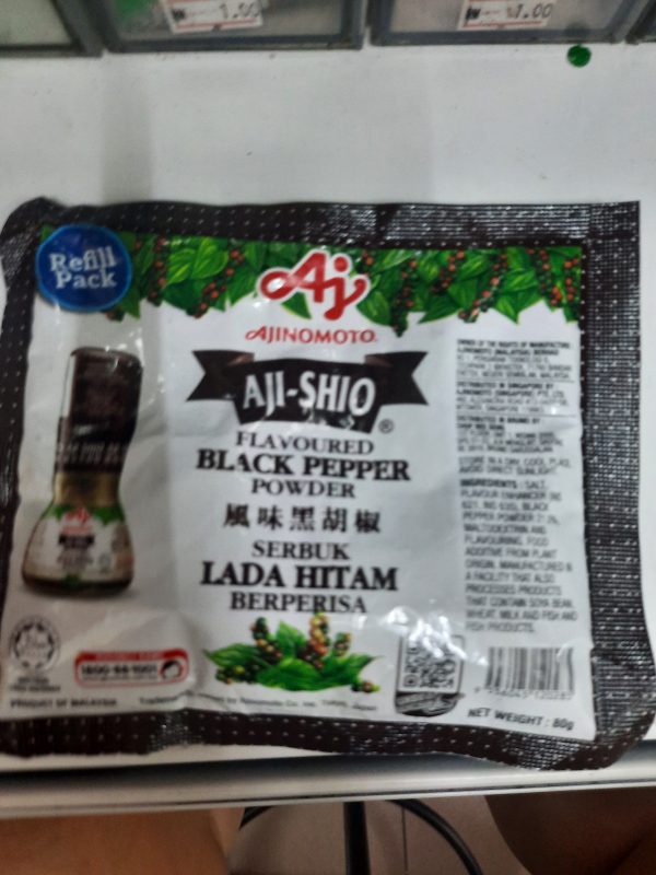 Aji-shio flavoured black pepper powder 80g