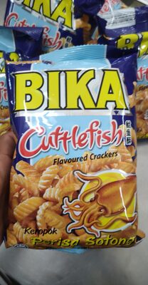 Bika cuttlefish flavoured crackers 60g