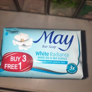 MAY white radiance bar soap 85g x 4