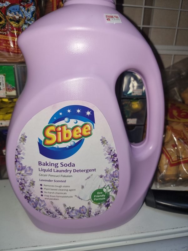 SIBEE baking soda liquid laundry detergent lavender scented 4kg