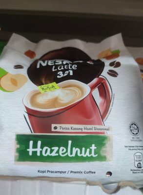 Nescafe latte 3 in 1 gusion hazelnut 24g x 20 stick packs