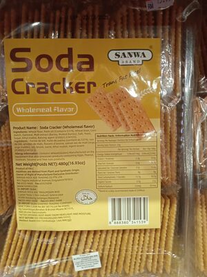 Sanwa brand soda cracker wholemeal flavor 480g