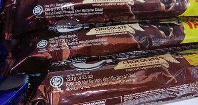 Munchy's cream-o chocolate flavoured cream 120g