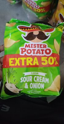 Mister potato perisa krim masam & bawang 60g