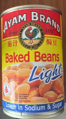 Ayam brand  baked beans dalam tomato 48% kurang gula 425g