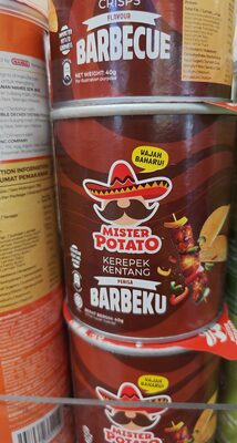 Mister Potato Crisps BBQ flavour 40g