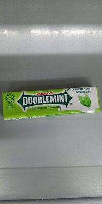 Wrigley`S doublemint spearmint flavour chewing gum 5sticks 13.5g