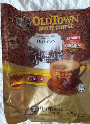 oldtown classic white coffee 3in1 15 sticks x 38g (570g)