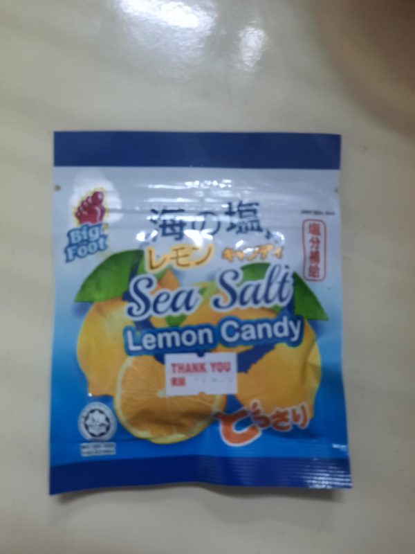 Big foot sea salt lemon candy15g