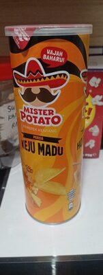 mister potato crisps honey cheese flavour 125g