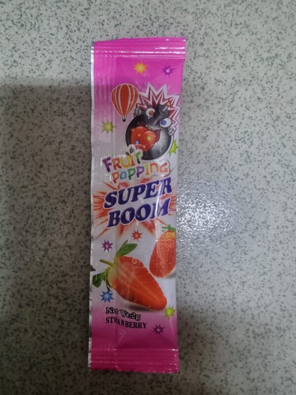 Fruit Popping Super Boom Strawberry Flavour