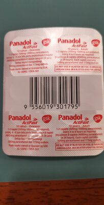 Panadol Active Fast 10pcs set