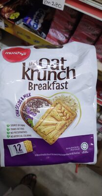 munchys Oat Krunch Chiaseed and milk 384g