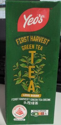 Yeo's First Harvest Green Tea Less Sugar 250ml