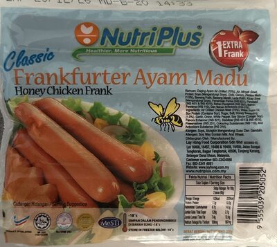 Nutriplus Frankfurter Honey Ayam Madu 300g