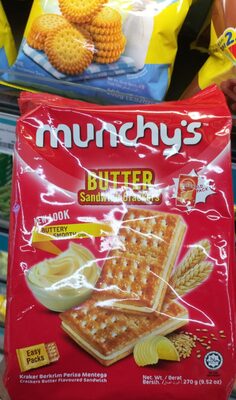 Munchy's Butter Sandwich Crackers 270g