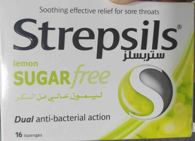 Strepsils sugar free lemon 6 lozenges