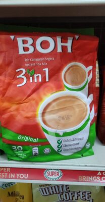 Boh 3in1 Teh campuran segera 30paket x20g