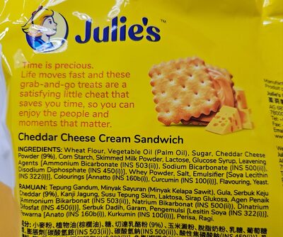 Julie's Le-mon cheddar cheese 288g