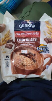 Quaker 3in1 Oat Cereal chocolate 420g (15x 28g)