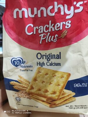 muncys crackers plus original high calcium 700g