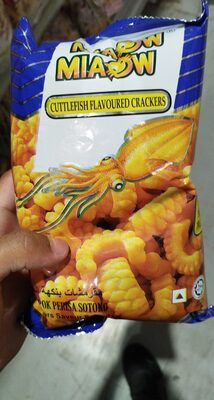 miaow miaow cuttlefish flavoured crackers 50g