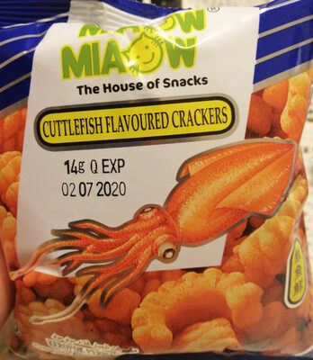 miaow miaow cuttlefish flavaoured crackers 10g