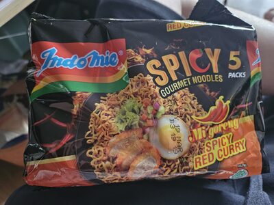 indomie mi segera spicy gourmet noodles 83g x 5