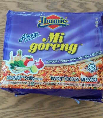 ibumie mie goreng perisa thai tom yam 5x80g