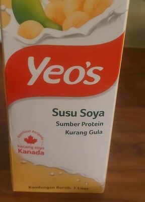 yeo's whole bean soy milk  1L