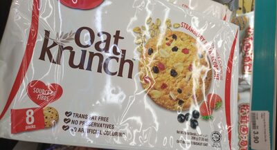 munchys oat krunch strawberry&blackcurrant 208g