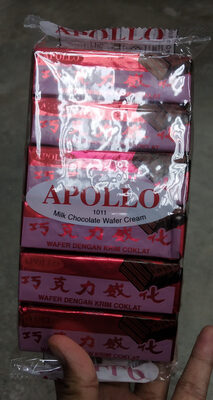 apolo chocolate wafer cream 12x12pcs